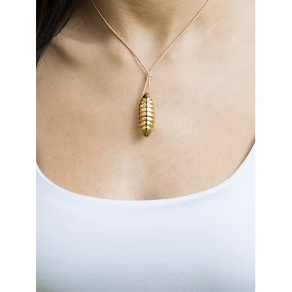 Life Source Vitalon Pendant Necklace Gold Plated Brass Sacred Geometry